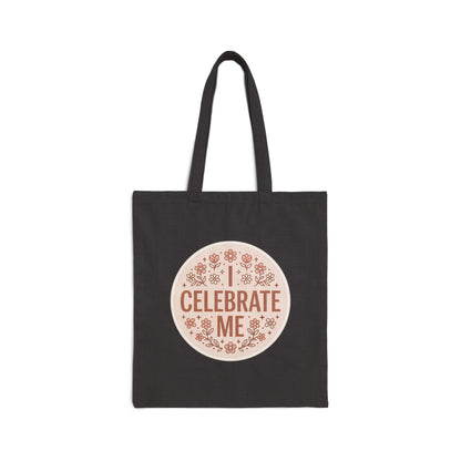 Celebrate Me Canvas Tote Bag