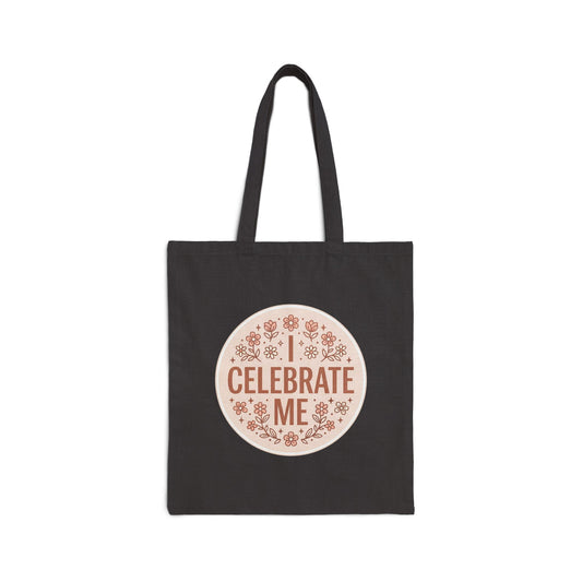Celebrate Me Canvas Tote Bag