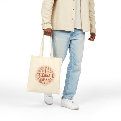 Celebrate Me Canvas Tote Bag