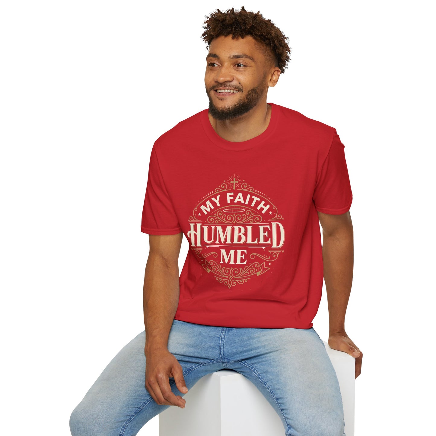 Faith Humbled T-Shirt — "My Faith Humbled Me" Christian Inspirational Tee
