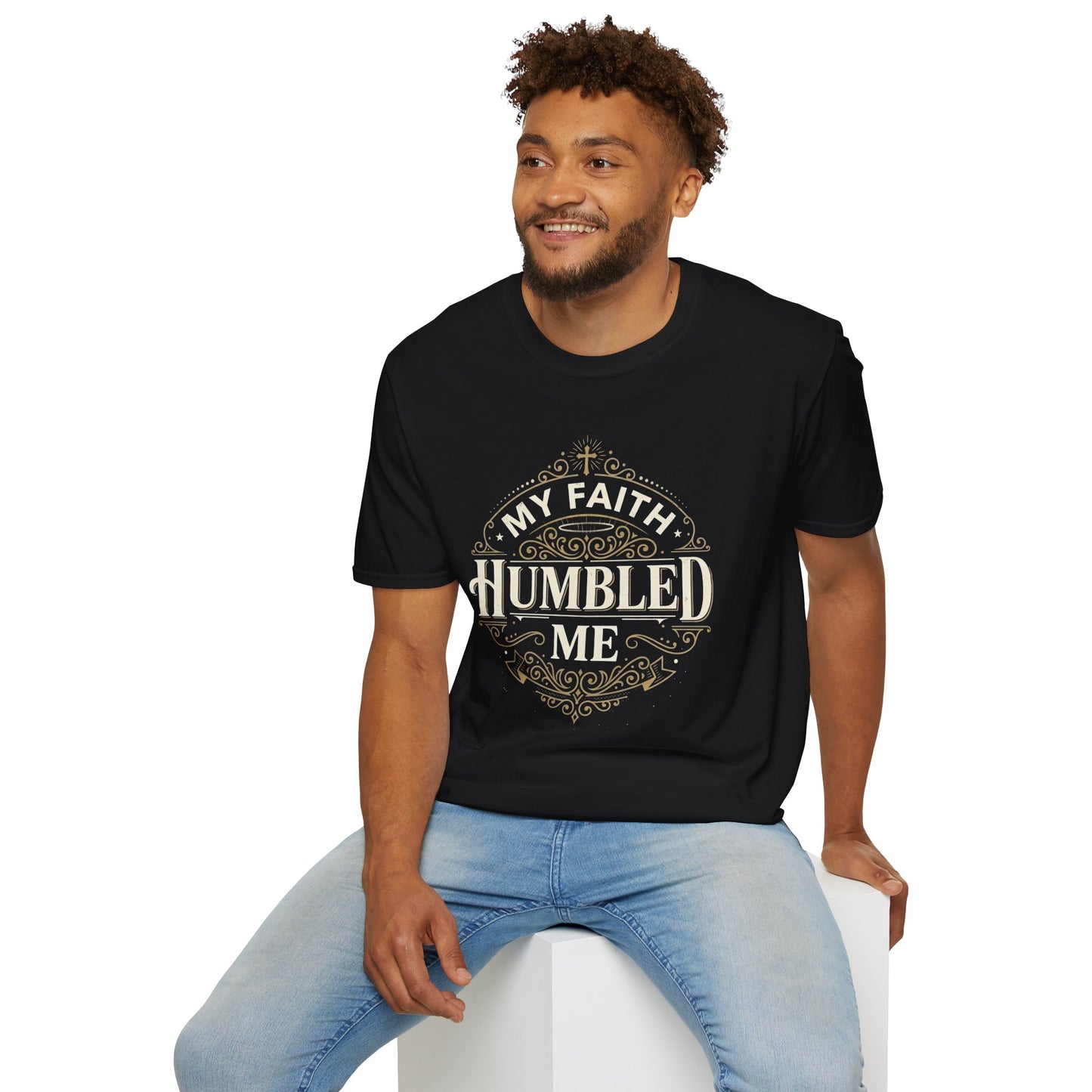 Faith Humbled T-Shirt — "My Faith Humbled Me" Christian Inspirational Tee