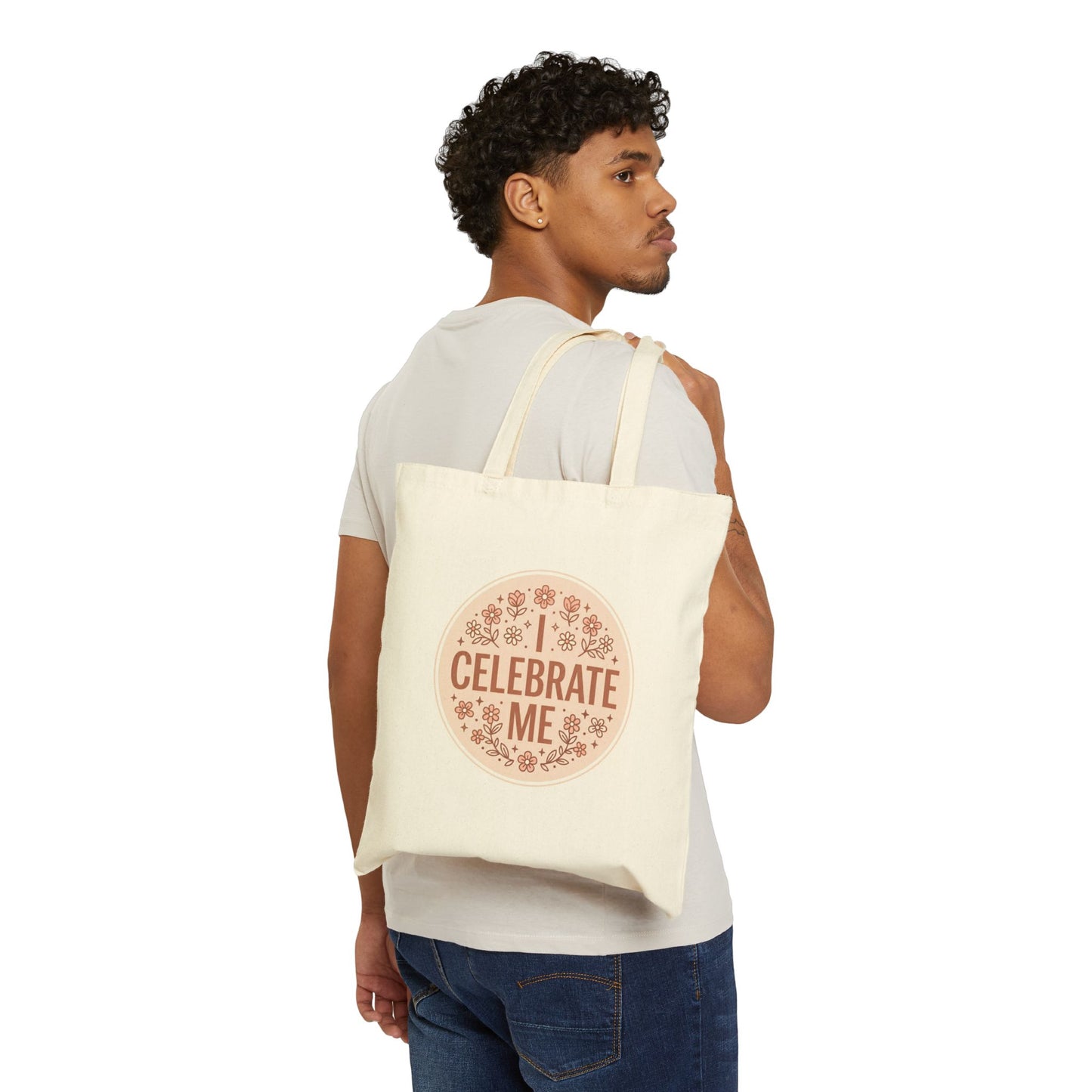 Celebrate Me Canvas Tote Bag