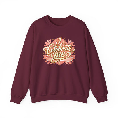 Celebrate Me Crewneck Sweatshirt — Self-Love Graphic Pullover