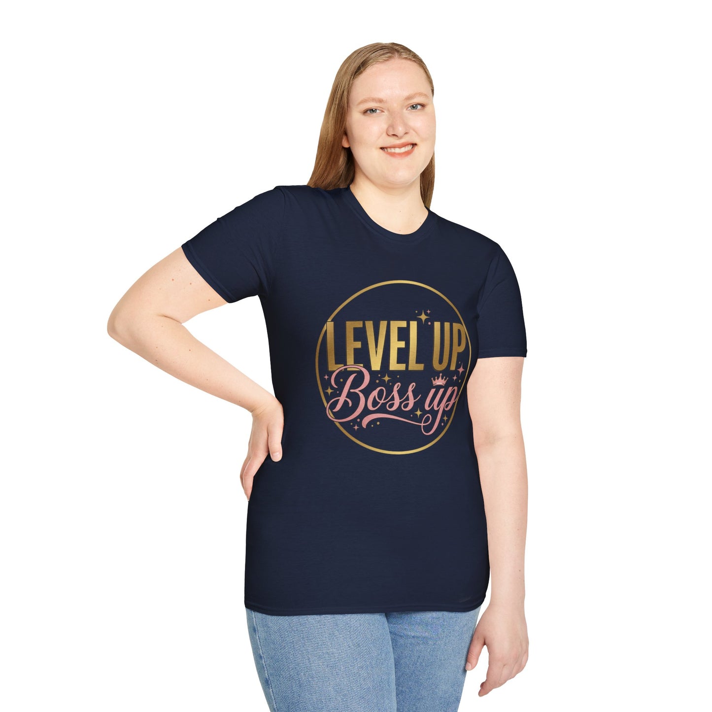 Level Up Boss Up T-Shirt — Inspirational Women’s Empowerment Tee