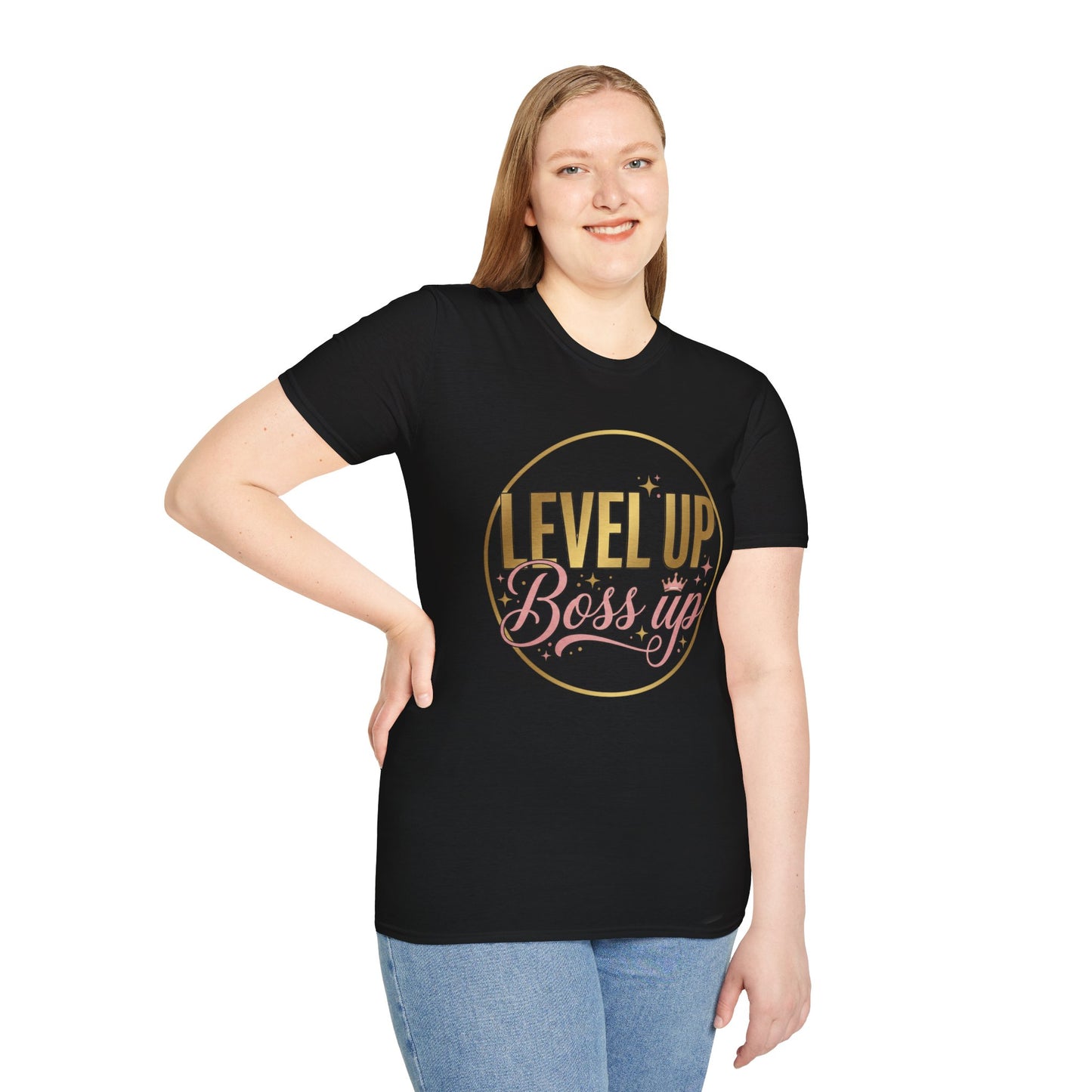 Level Up Boss Up T-Shirt — Inspirational Women’s Empowerment Tee