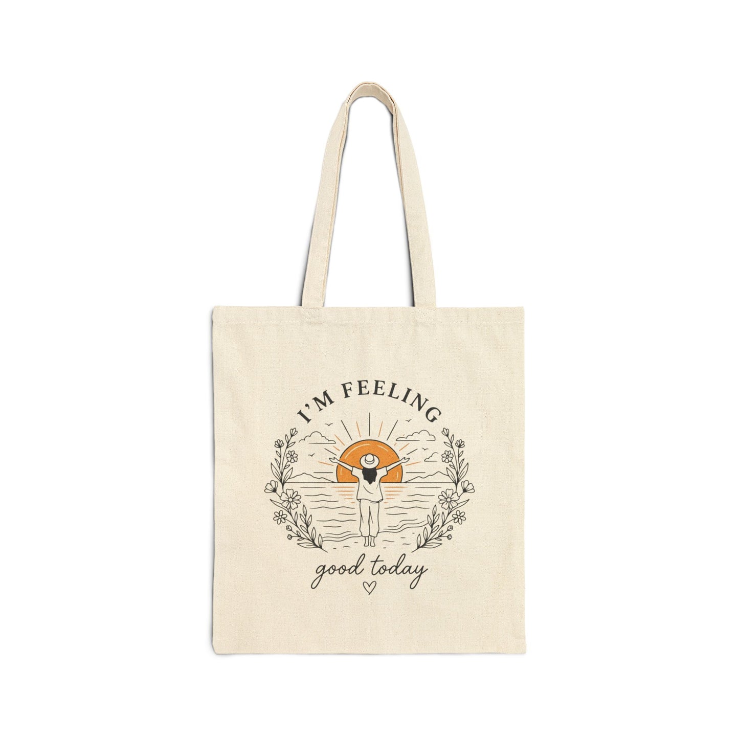 I’m Feeling Good Today Vintage Canvas Tote