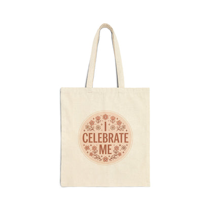 Celebrate Me Canvas Tote Bag