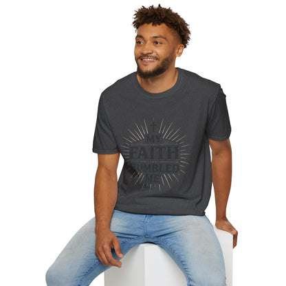 Christian T-Shirt — "My Faith Humbled Me" Inspirational Gospel Tee
