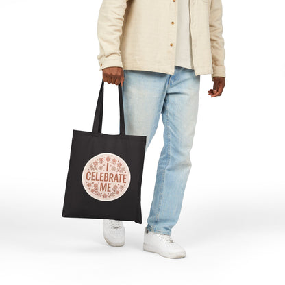 Celebrate Me Canvas Tote Bag