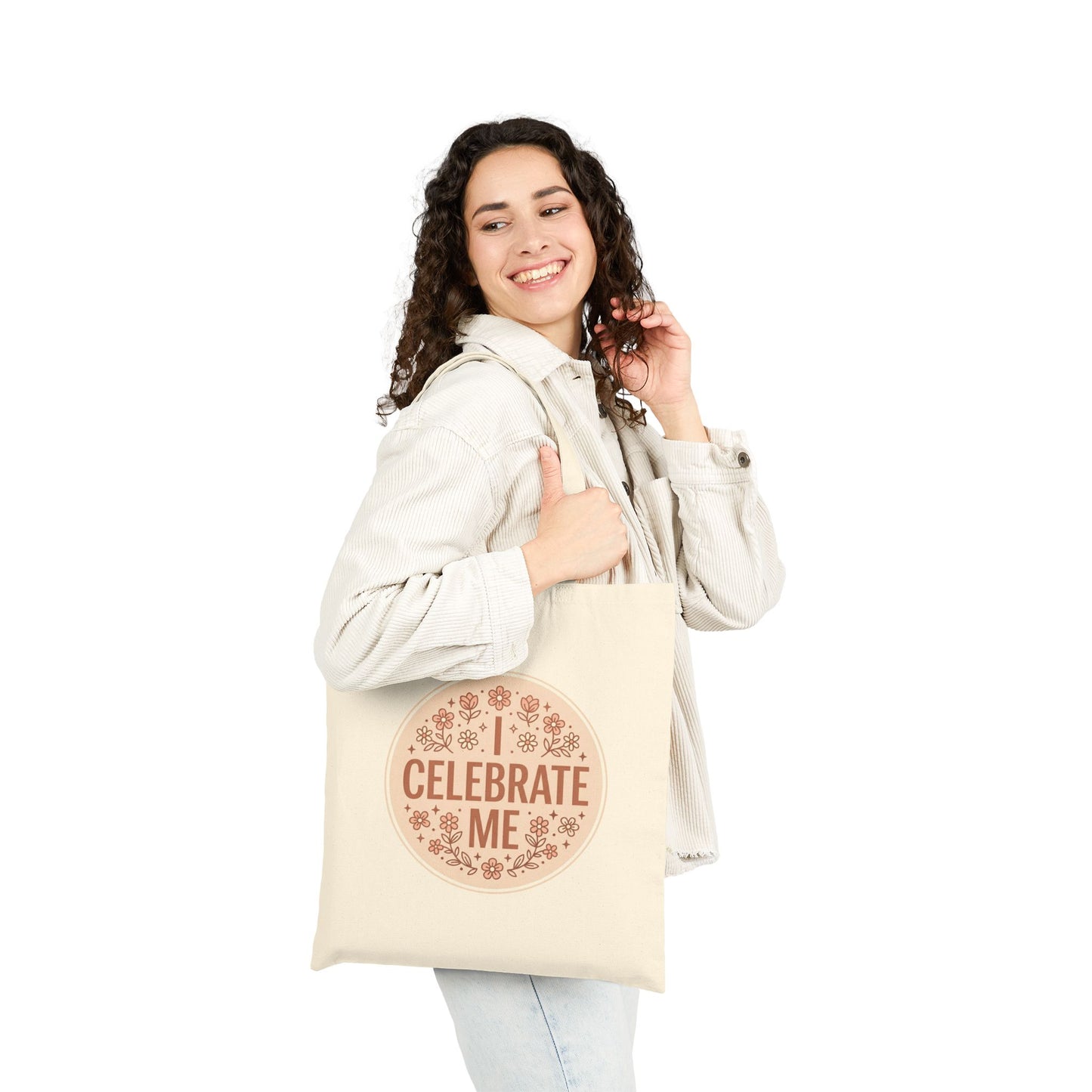 Celebrate Me Canvas Tote Bag